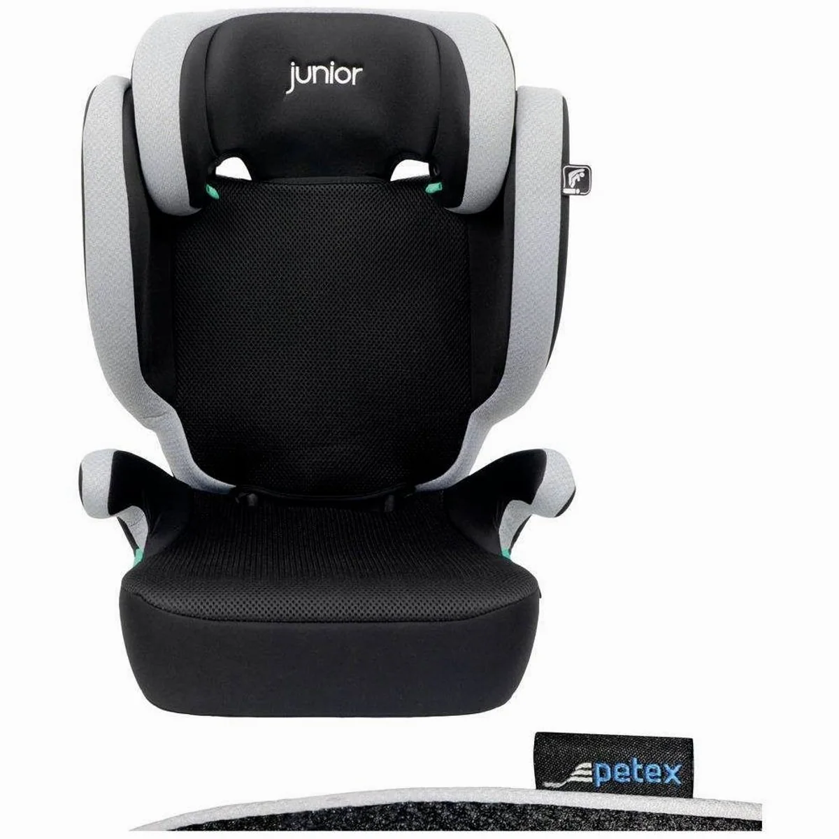 PETEX Kindersitzerhöhung Basic Plus, ECE R129 konform, robustes HDPE