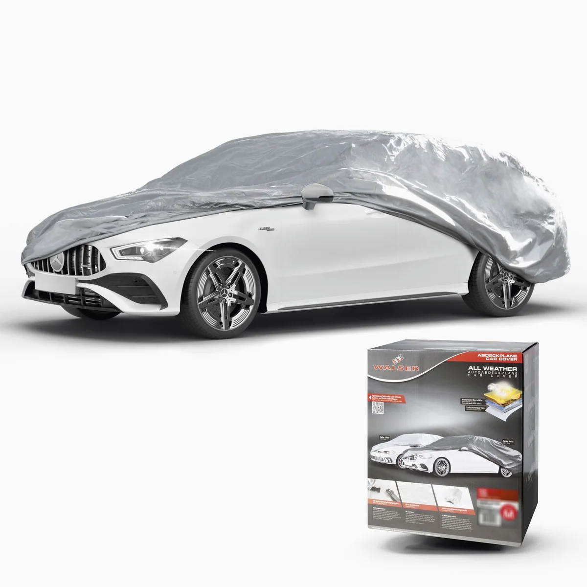 WALSER Autoplane All Weather Basic Kombi L, wasserdicht, einfacher Halt, idealer Wetterschutz